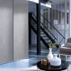 Kit rail et panneau japonais gris l.220 x H.250cm Madeco