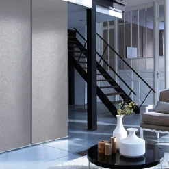 Kit rail et panneau japonais gris l.220 x H.250cm Madeco