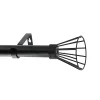 Kit tringle à rideaux extensible cône (200-360 cm - Noir)