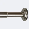 Kit tringle à rideaux extensible 120-210cm Entre-Mur Nickel Mat - Boulet