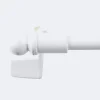 Kit tringle à rideaux Sans-Perçage Extensible 30-45cm Blanc - Boulet