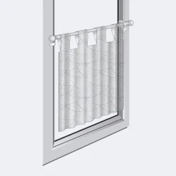 Kit tringle à rideaux Sans-Perçage Extensible 30-45cm Blanc - Boulet