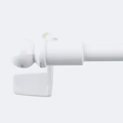 Kit tringle à rideaux Sans-Perçage Extensible. 60-80cm Blanc - Boulet