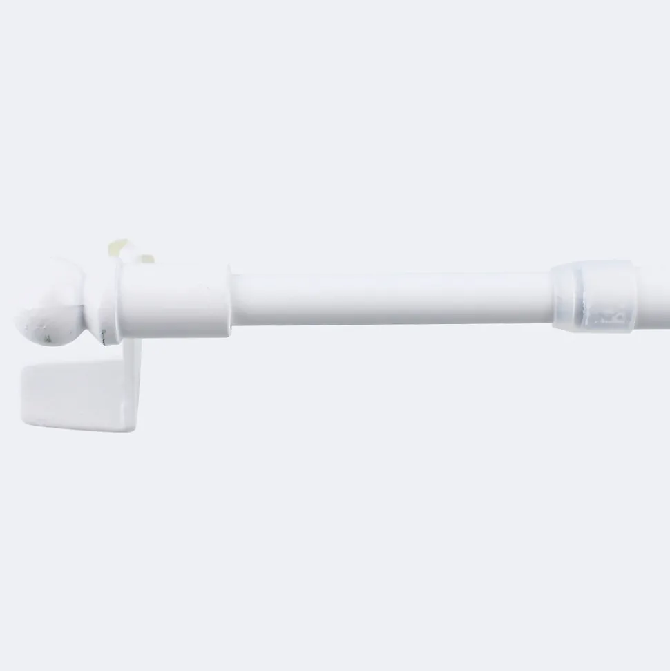 Kit tringle à rideaux Sans-Perçage Extensible. 60-80cm Blanc - Boulet