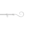 Kit tringle extensible 120 à 210 cm peint Arabesque blanc