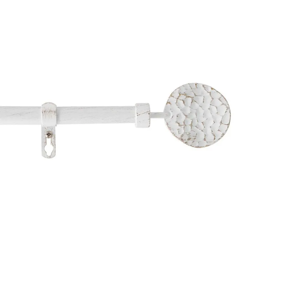 Kit tringle extensible 120 à 210 cm patine Bullette blanc/or