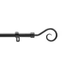 Kit tringle extensible 120 à 210 cm peint Arabesque noir