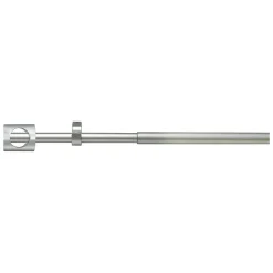 Kit tringle extensible embouts carrés (1.10 m-2 m - Argent)
