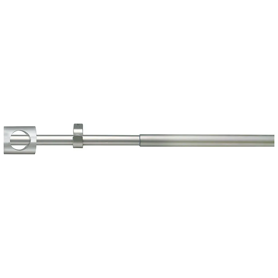 Kit tringle extensible embouts carrés (1.10 m-2 m - Argent)