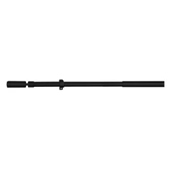 Kit tringle extensible embouts cyclindriques (1.10 m-2 m - Gris Foncé)