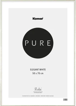 Komar Cadre en bois Elegant White 50 x 70 cm