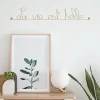 La vie est belle - Sculpture fil de fer 50-60 cm - Bijoux de mur