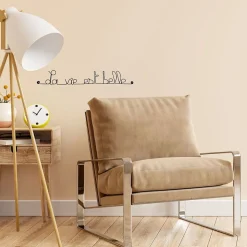 La vie est belle - Sculpture fil de fer 50-60 cm - Bijoux de mur