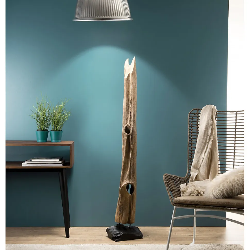 LALY - Objet décoration bois teck branche naturelle 'L'