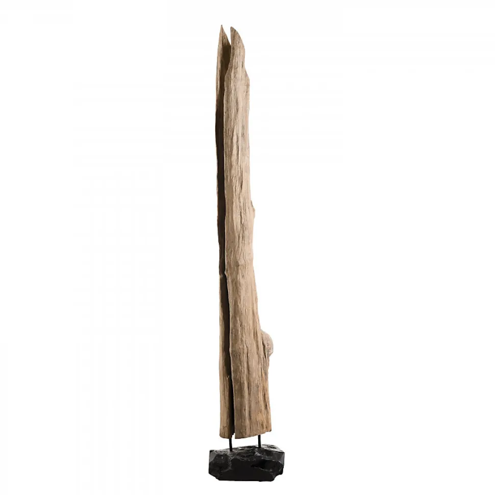 LALY - Objet décoration bois teck branche naturelle 'L'