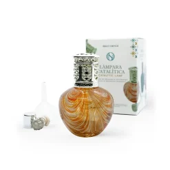 Lampe Catalytique Orange Waves (100ml). Assainit l'environnement et élimine mauvaises odeurs et impuretés de air sans les masquer
