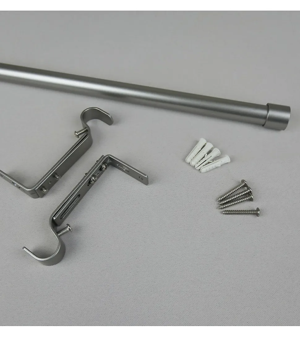 LANCASTER - Kit Tringle à Rideau Extensible diamètre 19mm - 165 à 310 cm
