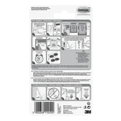 Languette accroche tableau pour grands cadres 3M Command, 24 pièces 7.2 kg
