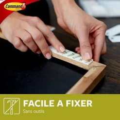 Languette adhésive accroche-tableaux petites 3M Command max 2kg
