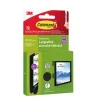 Languette adhésive accroche-tableaux moyennes 3M Command max 5kg - 4 paires noir