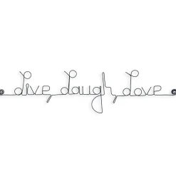Live laugh Love - Sculpture fil de fer 60-75 cm - Bijoux de mur