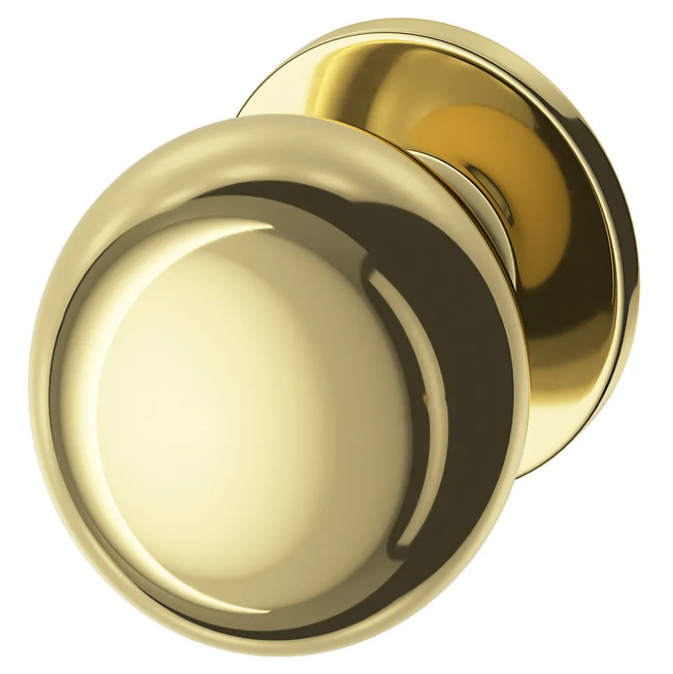 Lot 6 boutons de meuble arrondi GoodHome Tudy bleu Ø2.5cm x l.2.5cm x h. 2.5cm x p.3.1cm