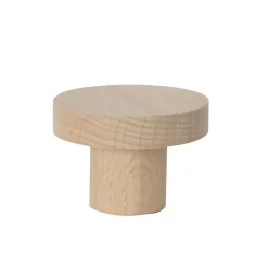 Lot 4 boutons de meuble bois rond Ø4cm