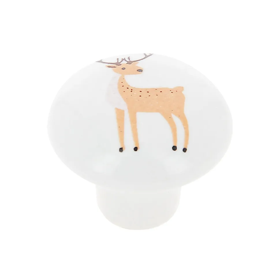 Lot 4 boutons de meuble enfant Biche Chrisligne Ø32 mm