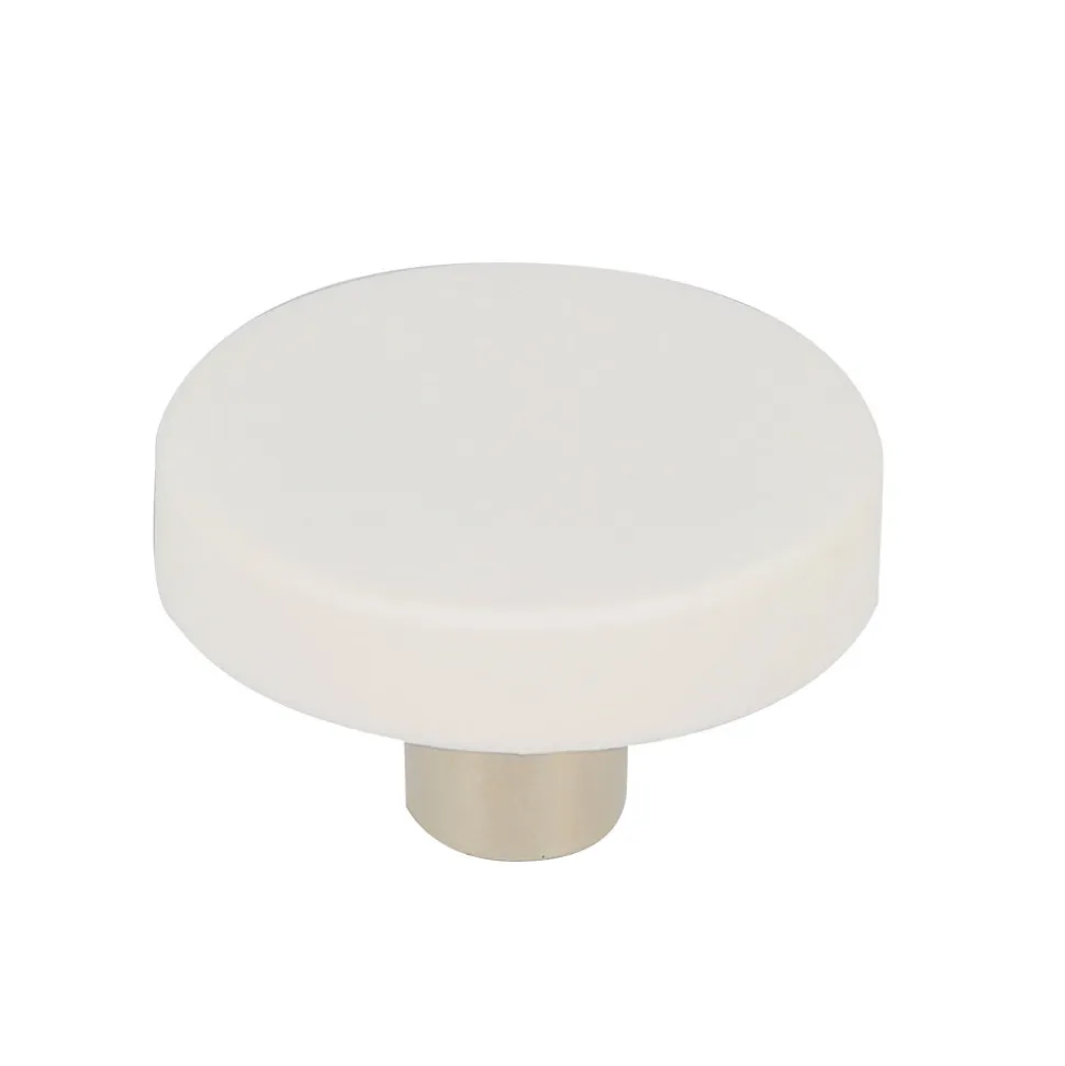 Lot 4 boutons de meuble rond blanc Chrisligne Ø40 mm
