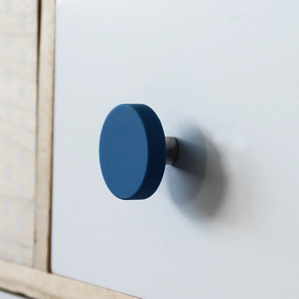 Lot 4 boutons de meuble rond bleu Ø40 mm Chrisligne