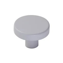 Lot 4 boutons de meuble rond blanc Ø4cm