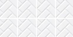 Lot 8 carreaux adhésifs décoratifs Vinyl Way Milan Dada Art effet carrelé blanc L.20 x L.20 cm x ep.1,3 mm