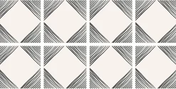 Lot 8 carreaux adhésifs décoratifs Vinyl Way Bahia Dada Art effet mosaïque noir & blanc L.20 x L.20 cm x ep.1,3 mm