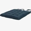Lot 4 galettes de chaise GoodHome Hiva bleu foncé 45 x 45 cm