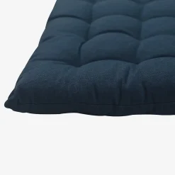 Lot 4 galettes de chaise GoodHome Hiva bleu foncé 45 x 45 cm