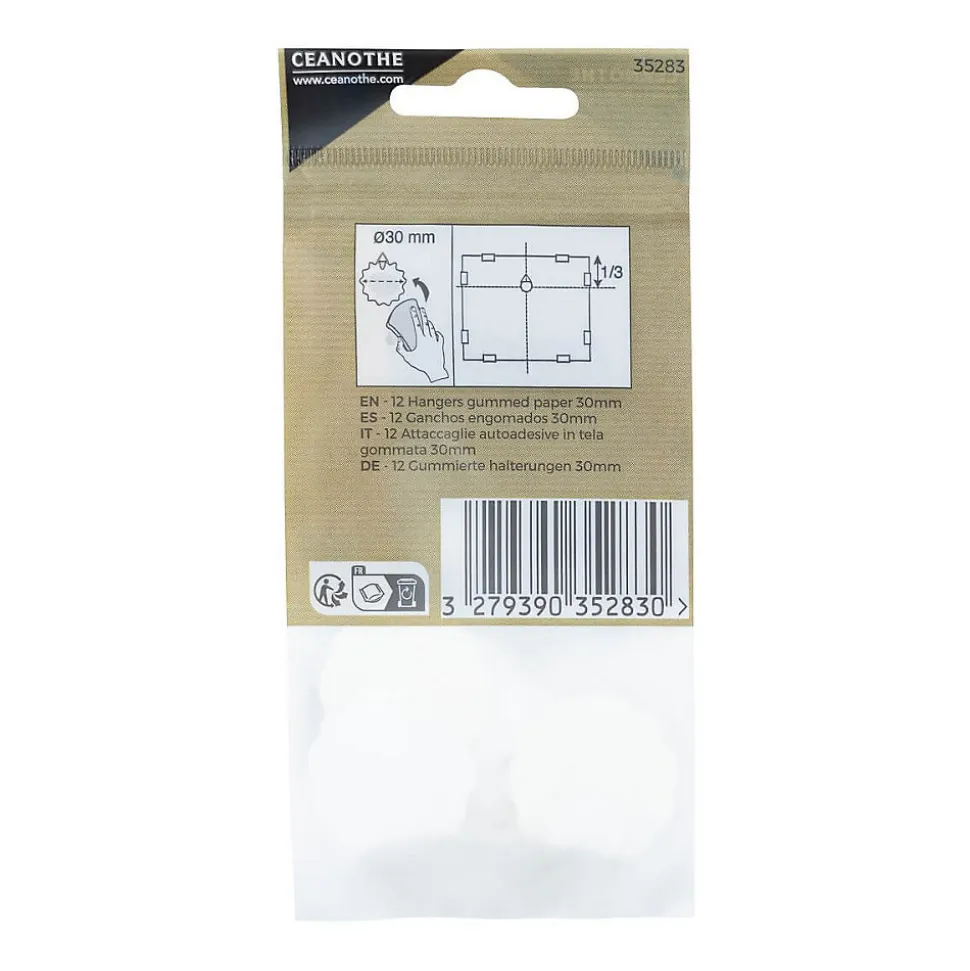 Lot de 12 attaches gommées 30 mm ceanothe pour 0,5 kg - Marque Française