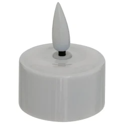 Lot de 4 bougies chauffe-plats LED rechargeables Aitor blanc - Atmosphera