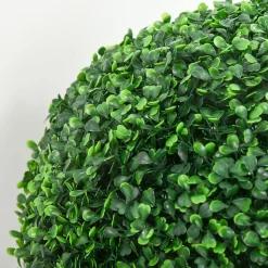 Lot de 2 buis artificiels topiaires artificielles en forme de boule dia. 40 cm PE vert