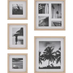 Lot de 5 cadres photos en bois