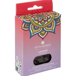 Lot de 15 cônes d'encens avec support Taly - lavande - Atmosphera