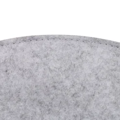 Lot de 2 coussins d'assise JONITA, en feutre gris