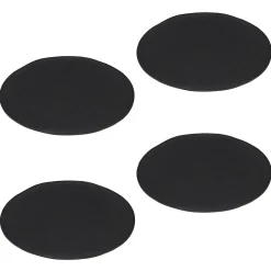 Lot de 4 coussins d'assise JONITA, en feutre noir