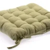 Lot de 4 Coussins de chaise en coton Lin, 38 x 38 cm