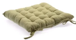 Lot de 4 Coussins de chaise en coton Lin, 38 x 38 cm