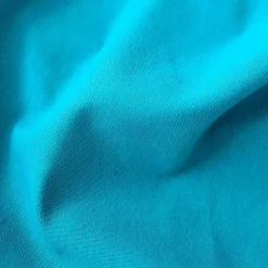Lot de 2 coussins déhoussables, carré 60x60cm, turquoise, 100% coton, collection Panama, CMADECO