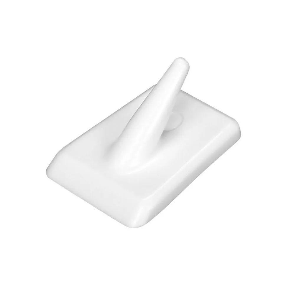 Lot de 4 crochets muraux adhésifs blancs Fackelmann Tecno