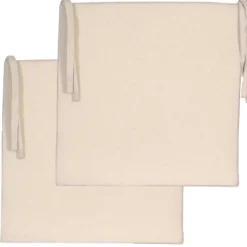 Lot de 2 galettes de chaise carrées confortables 40x40cm - Élégance et Style