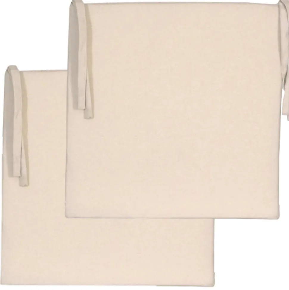Lot de 2 galettes de chaise carrées confortables 40x40cm - Élégance et Style