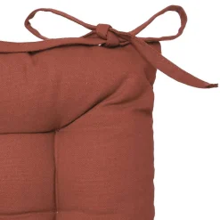 Lot de 2 galettes de chaise matelassées en coton