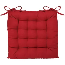 Lot de 2 galettes de chaise matelassées en coton